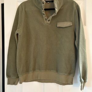 White Birch Women’s Sage Green Zip Up Sweater